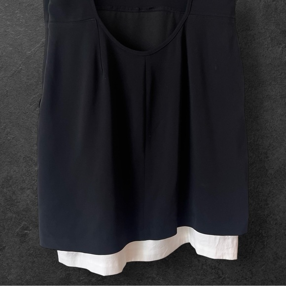 A.L.C. Black/White Baez Racerback Colorblock Contrast Mini Dress Size 6 - Picture 12 of 15